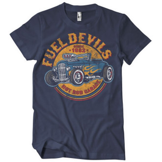 FUEL DEVILS - Pánské Tričko Fuel Devils Flame Rod T-Shirt