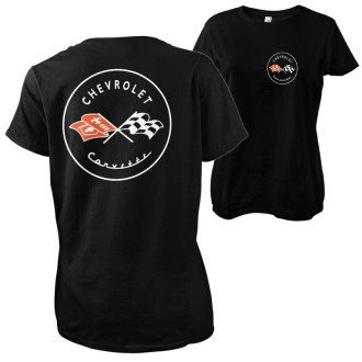 AMERICAN CARS - Dámské tričko American Cars Corvette C1 Logo Girly Tee