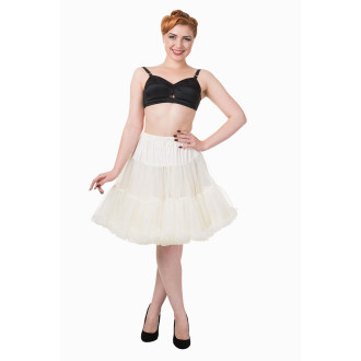 HOLKY / GIRLS - Spodnička dámská retro rockabilly pin-up Banned Walkabout Petticoat Ivory