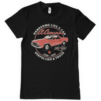 AMERICAN CARS - Tričko pánské American Cars Chevy El Camino Handsome Like A Car T-Shirt