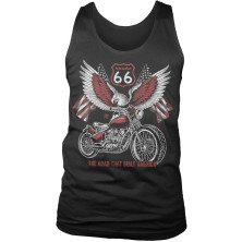 Pánské tílko Route 66 American Eagle Bike Tank Top